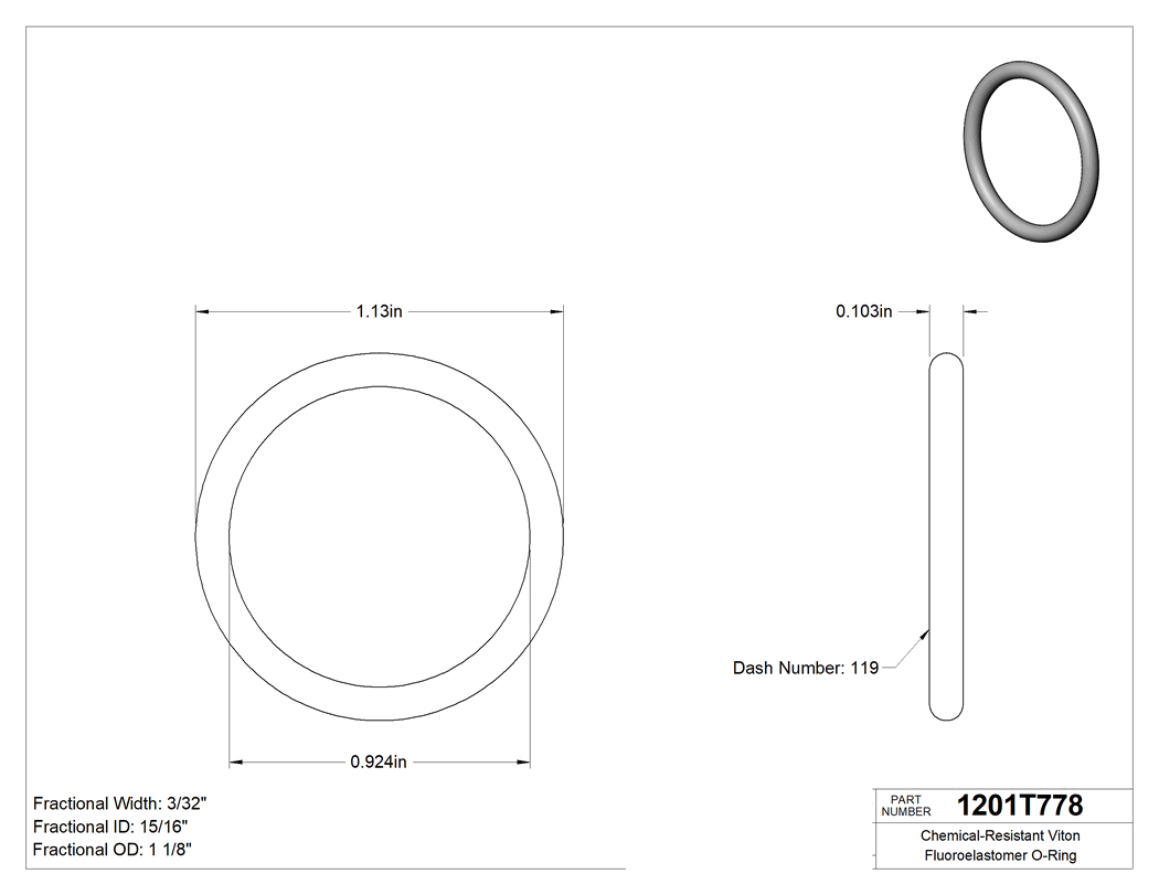Technical drawing - 1201T778
